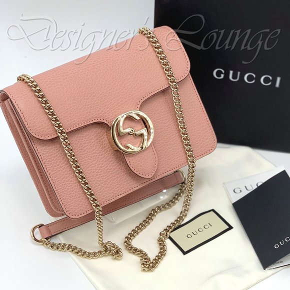 gucci pink interlocking bag